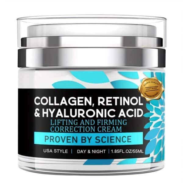 Creme Facial com Colágeno, Retinol e Ácido Hialurônico, Hidratante Completo para Firmeza e Hidratação Profunda - Image 3